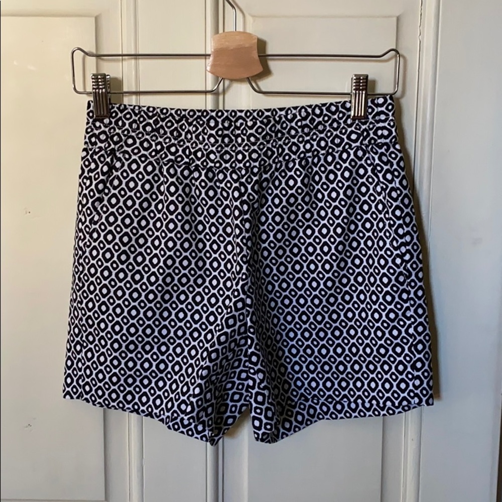 Jcrew shorts, black and white, size 0